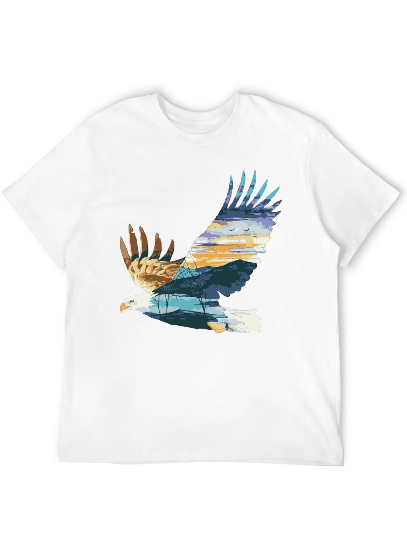 Eagle Nature Graphic T-Shirt | Mens Black Tee