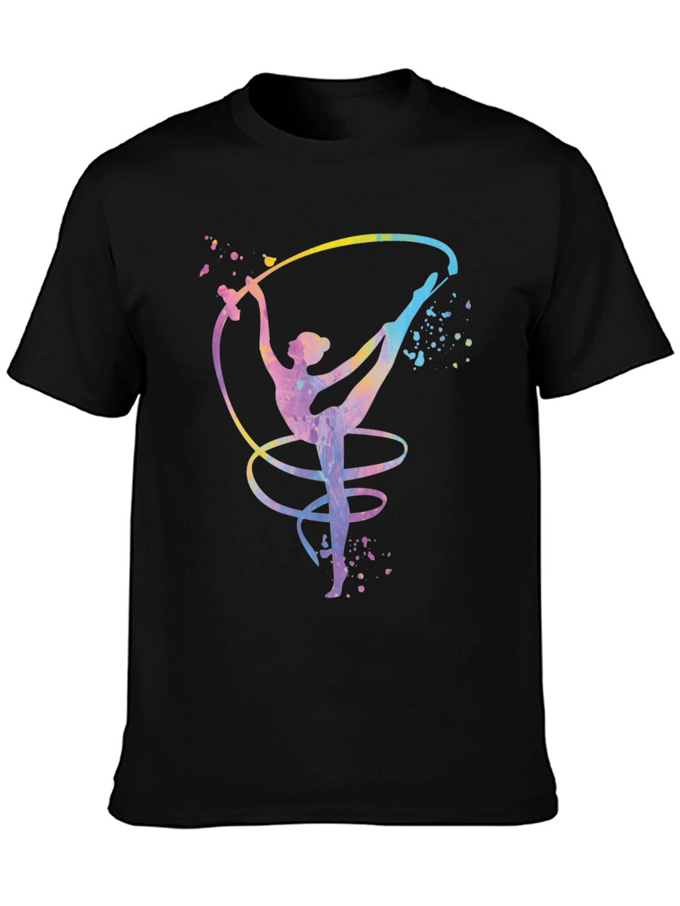 Gymnast Ribbon Black T-Shirt