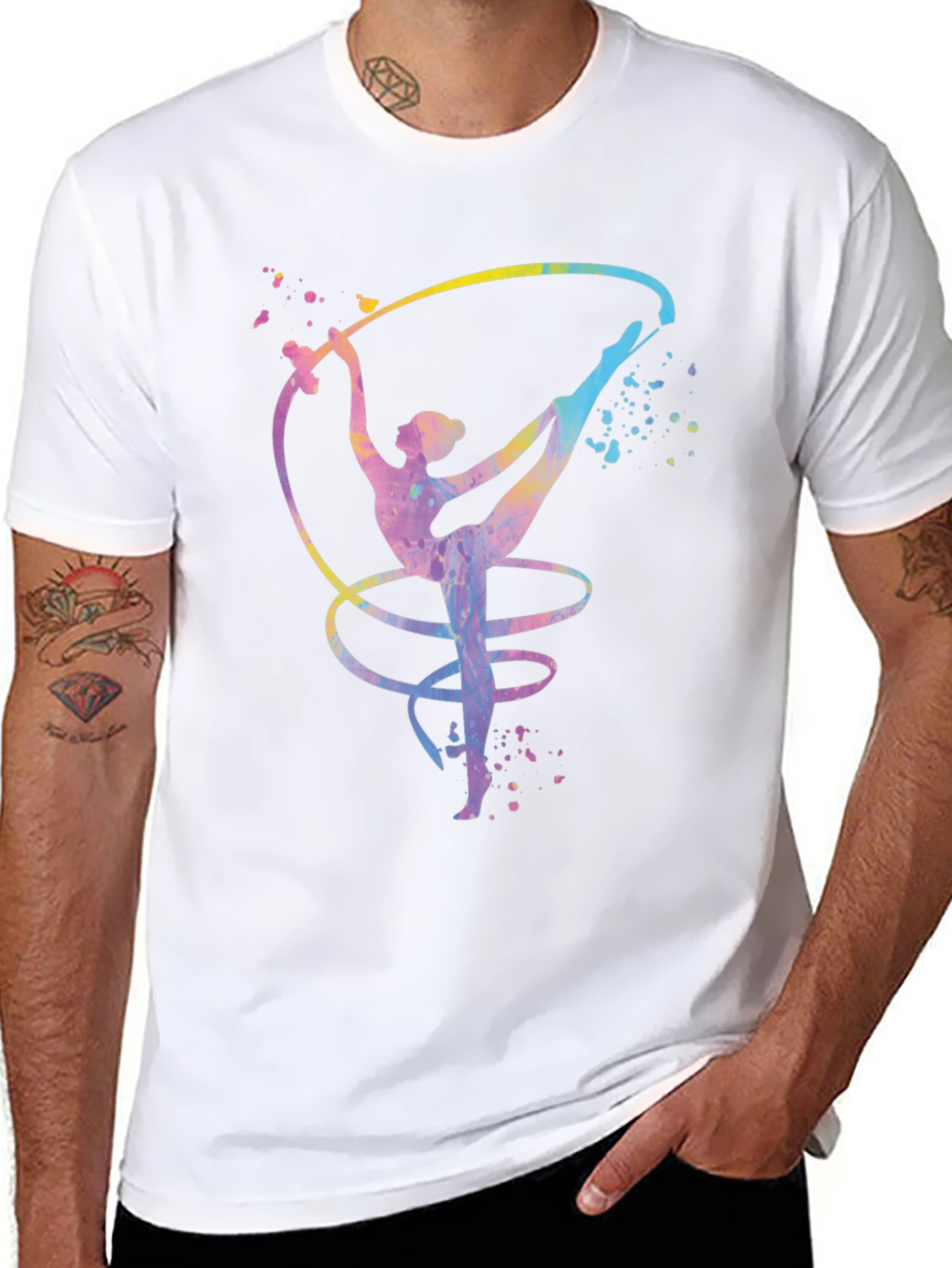 Gymnast Ribbon Black T-Shirt