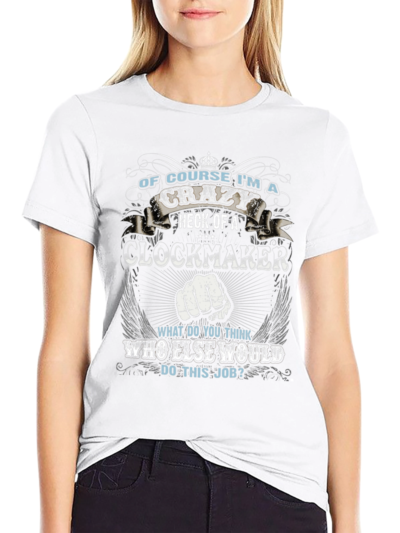 Crazy Clockmaker T-Shirt - Novelty Graphic Tee