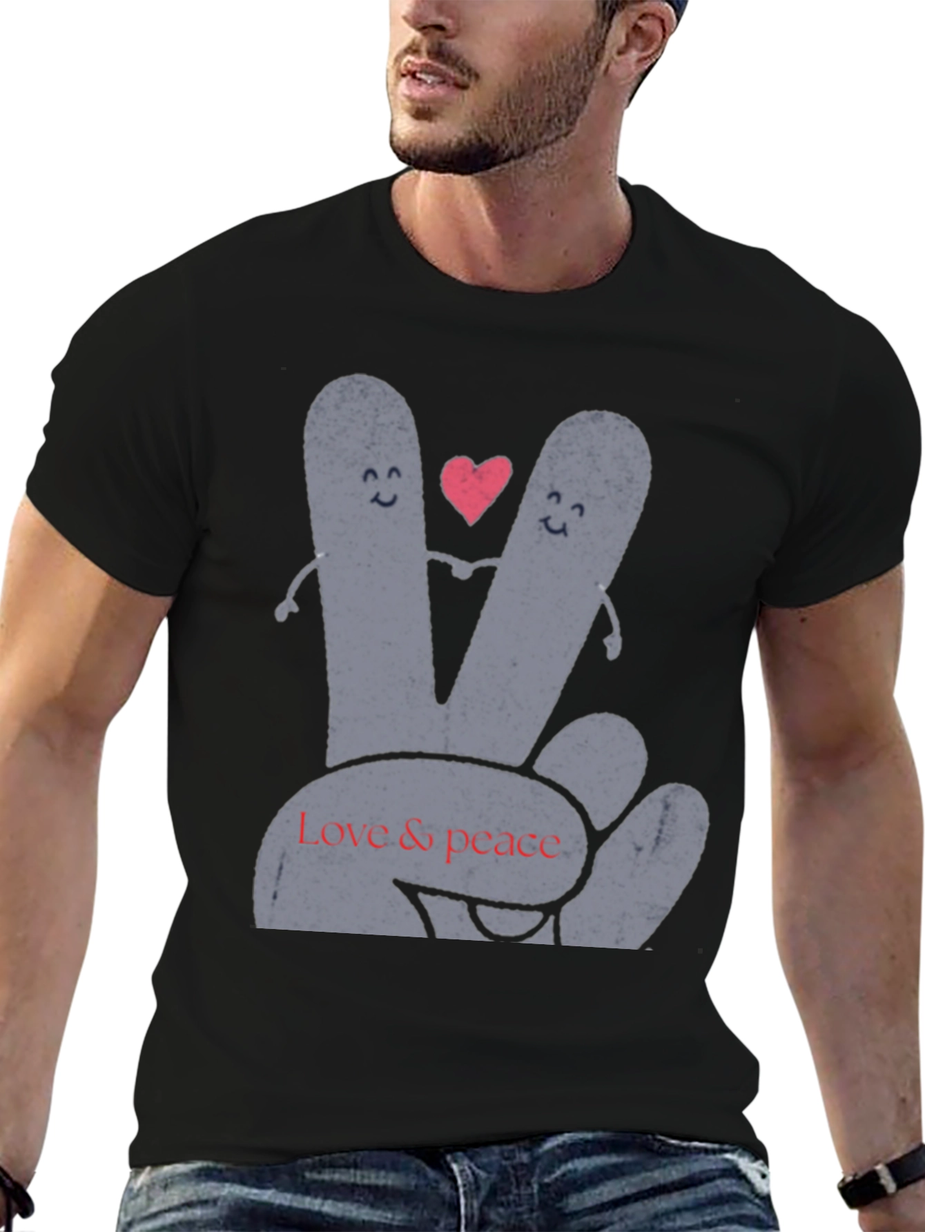 Peace and Love Graphic Tee