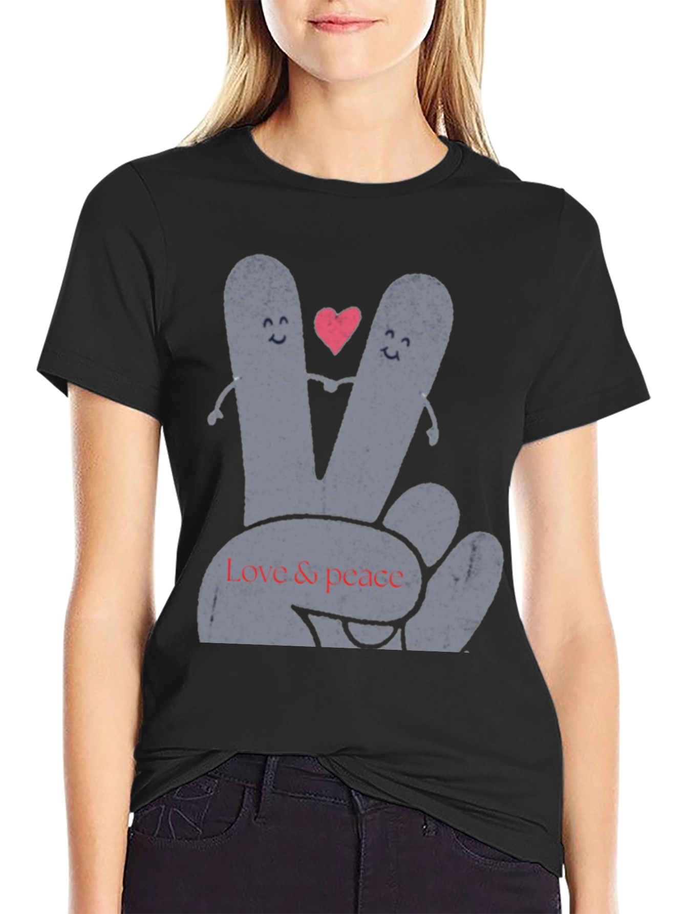 Peace and Love Graphic Tee
