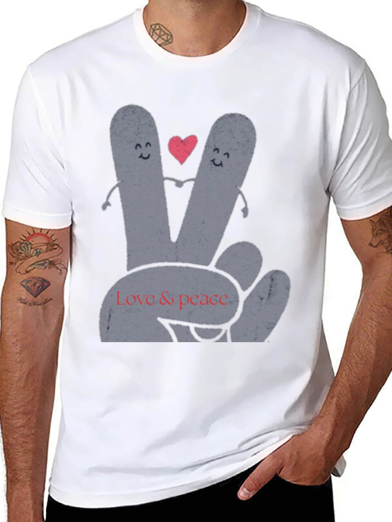 Peace and Love Graphic Tee