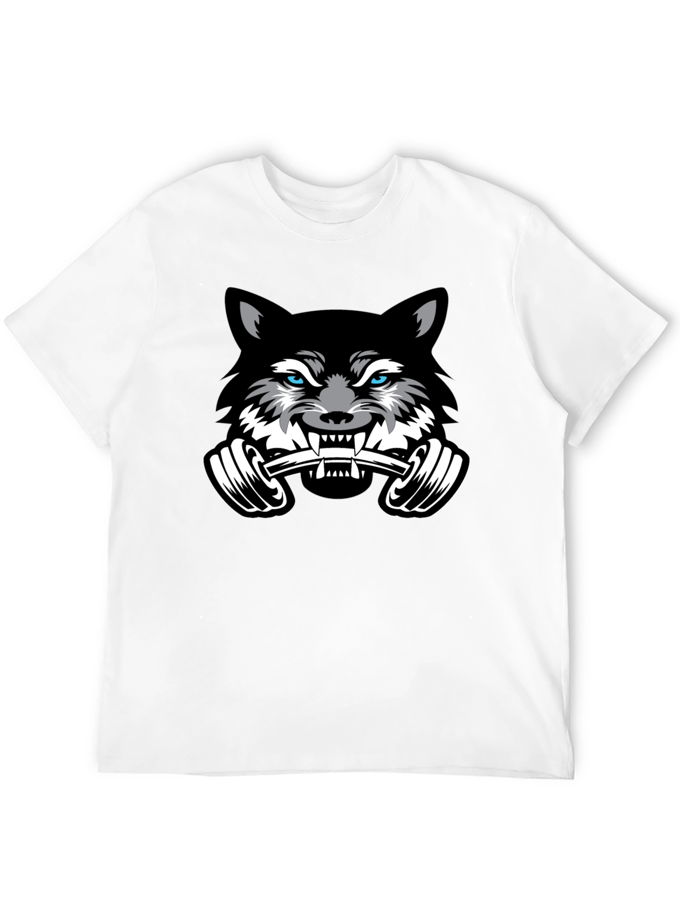Wolf Gym T-Shirt - Black - Weightlifting Beast