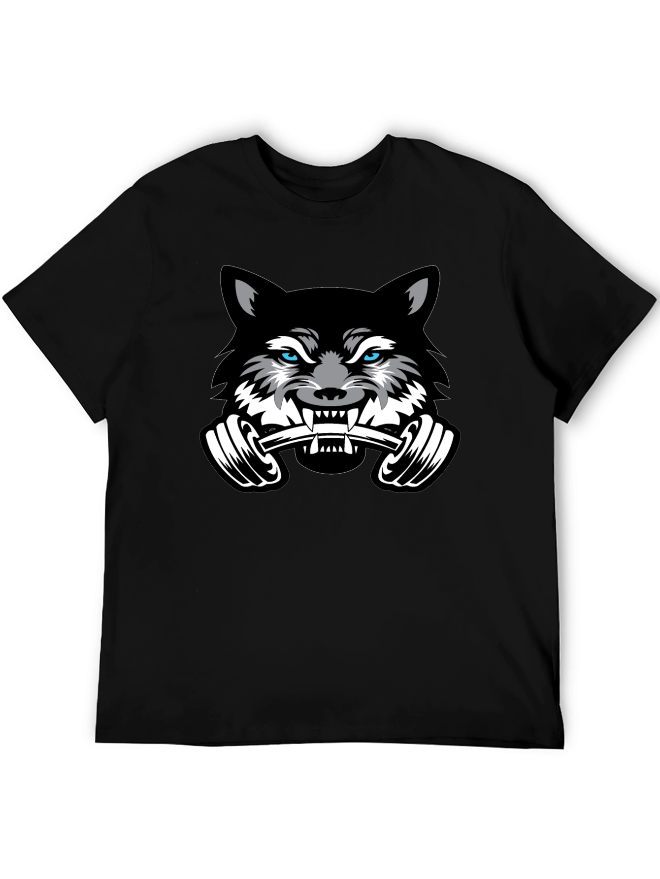 Wolf Gym T-Shirt - Black - Weightlifting Beast