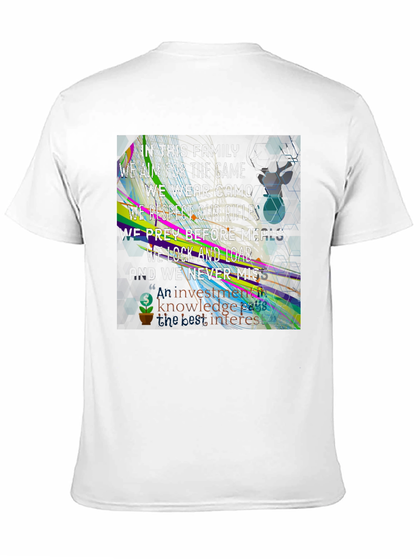 Family Hunting T-Shirt - Camo Rifles Never Miss