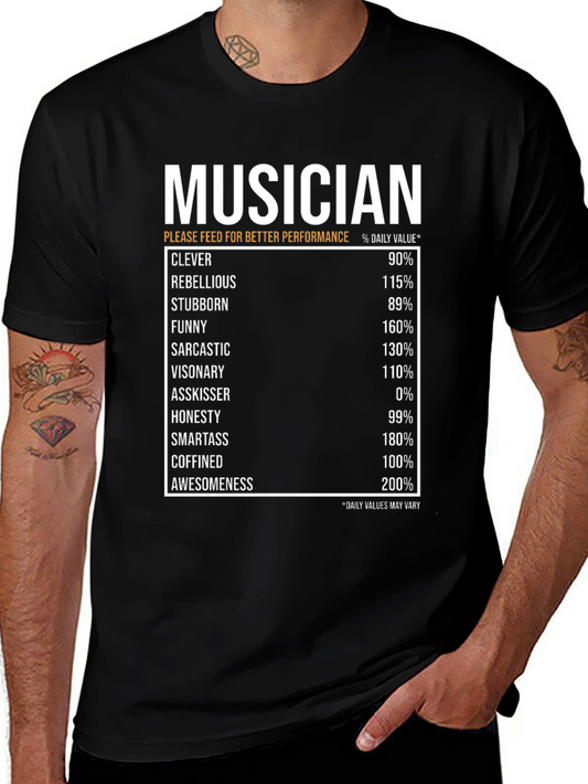 Musician Daily Values Graphic T-Shirt