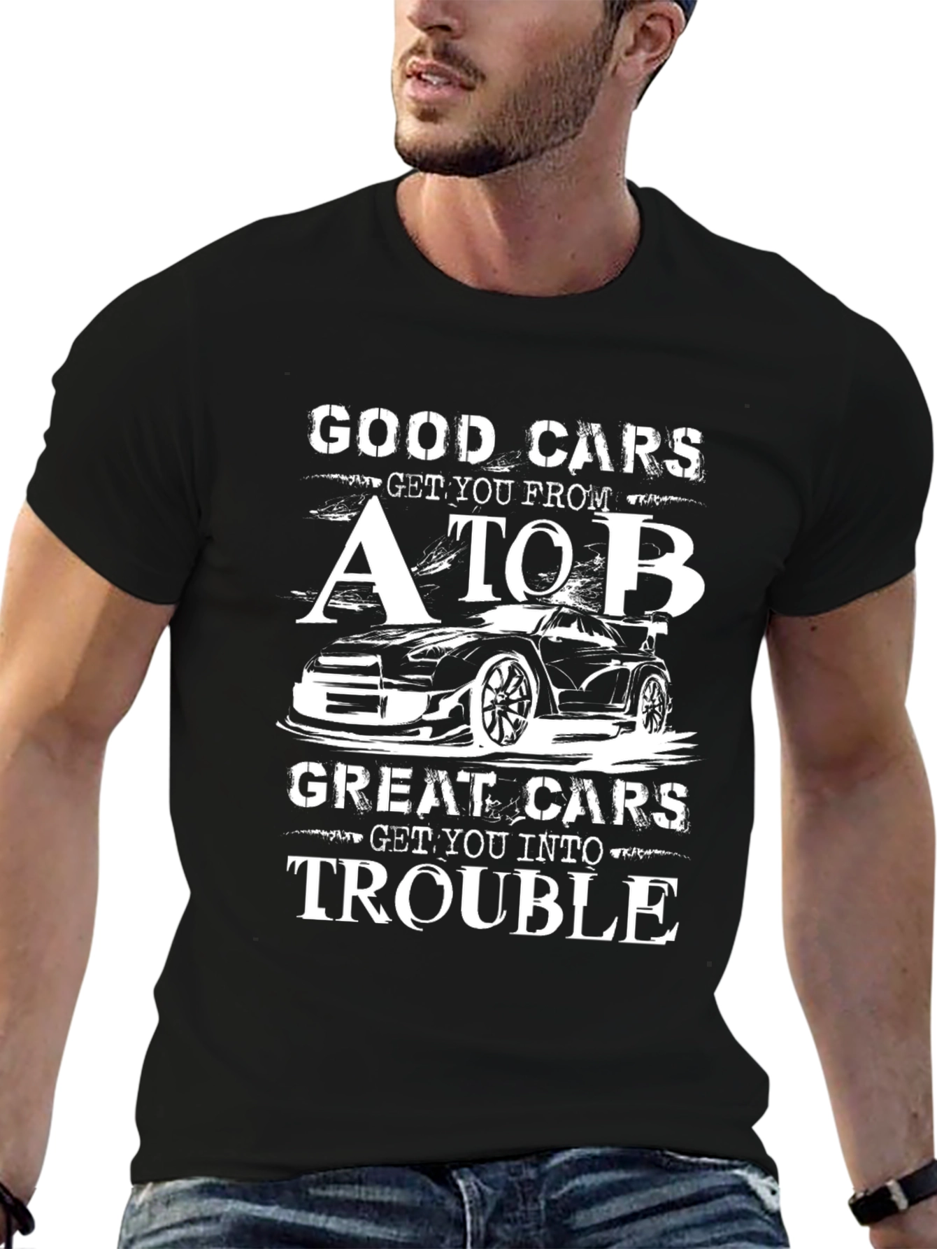 Good Cars/Great Cars Graphic Tee - Black