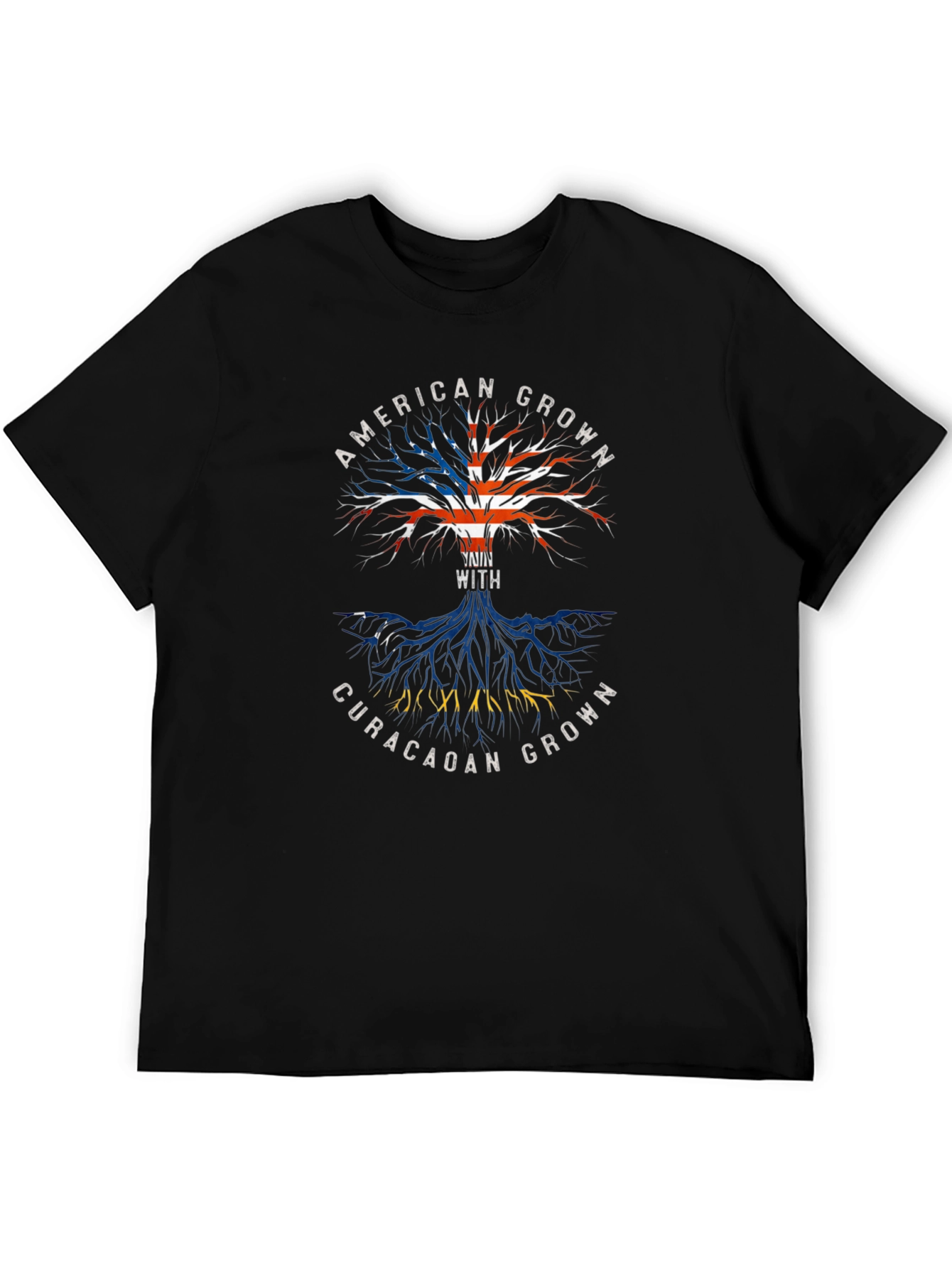 American Grown with Curacao Roots T-Shirt