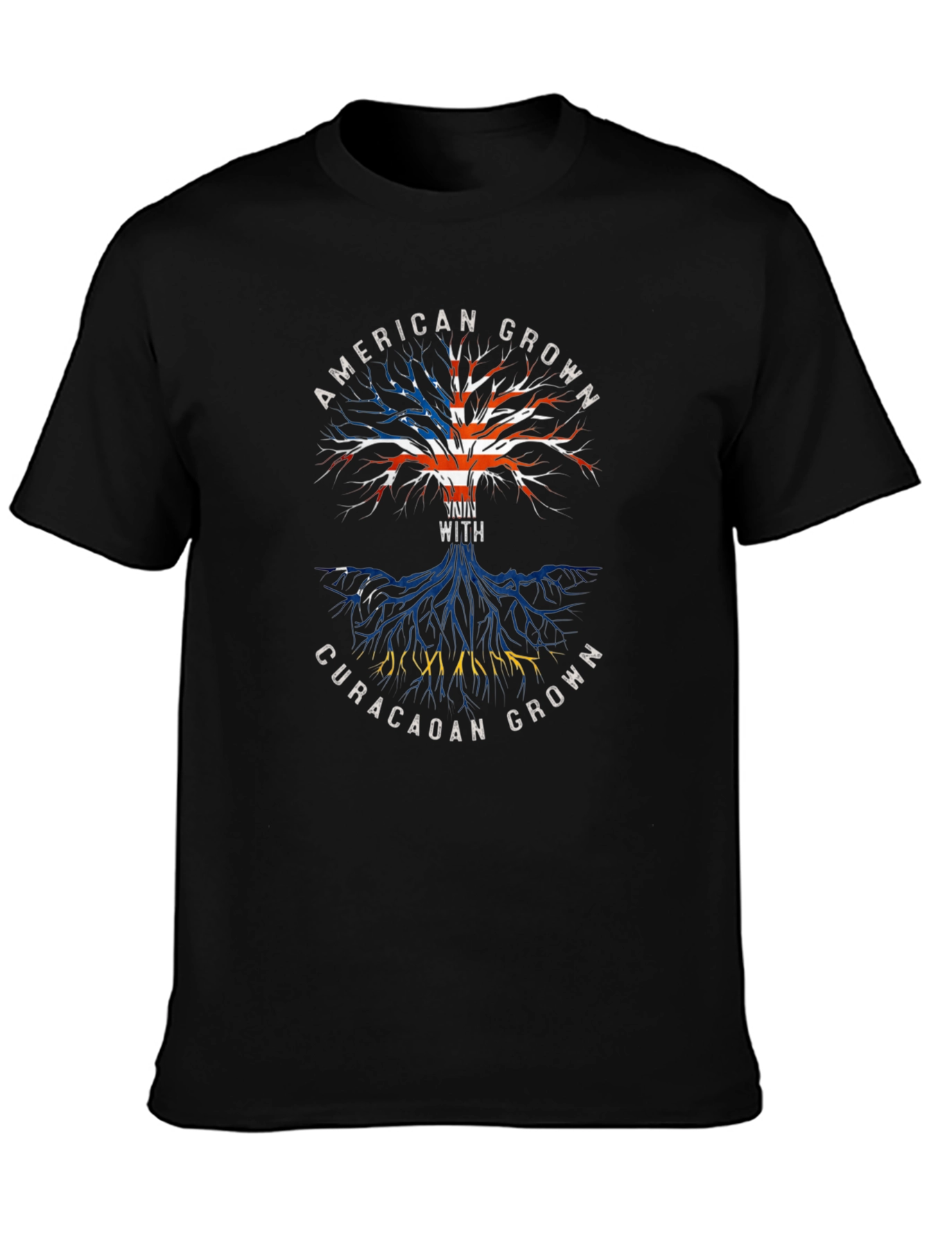 American Grown with Curacao Roots T-Shirt
