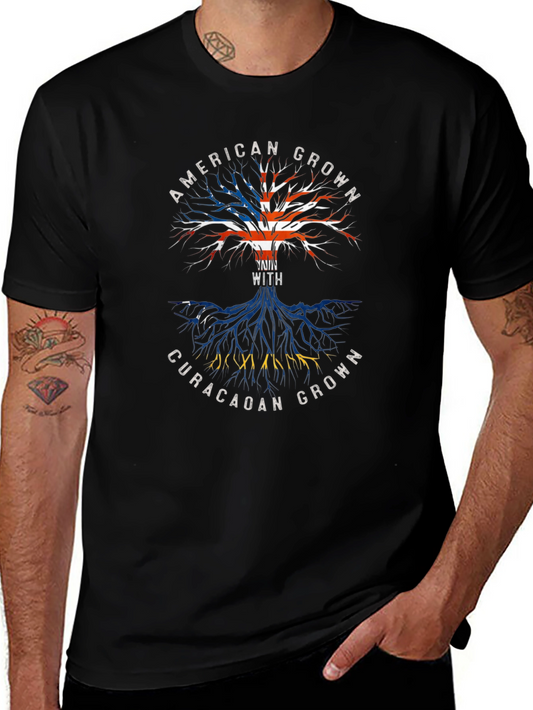 American Grown with Curacao Roots T-Shirt
