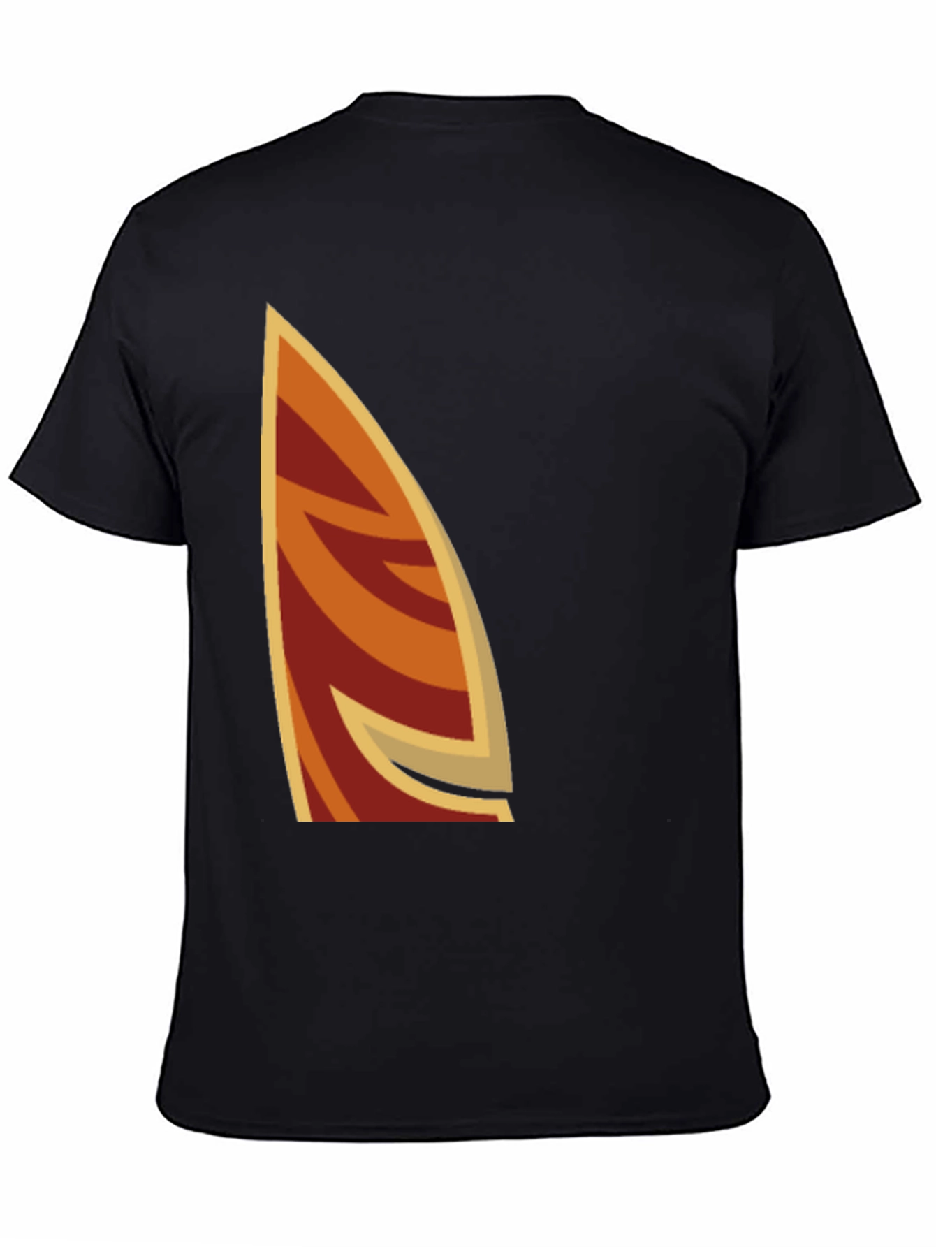 Retro Surfboard T-Shirt - Black Cotton Tee
