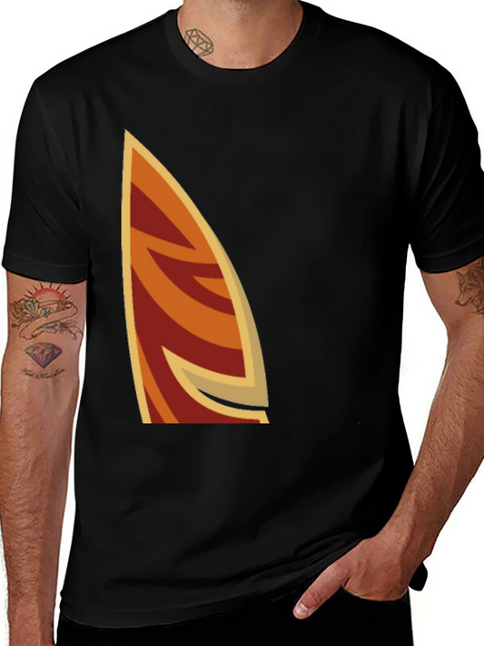 Retro Surfboard T-Shirt - Black Cotton Tee