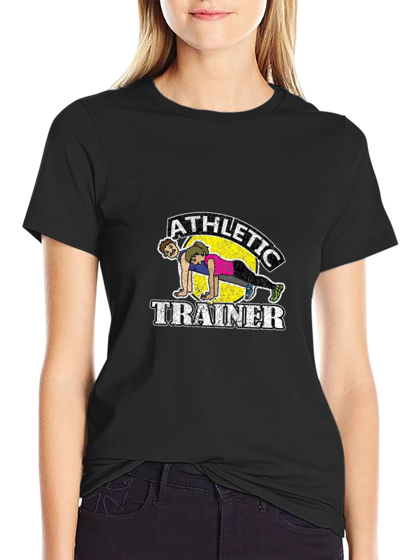 Athletic Trainer Graphic Tee - Fitness Humor Shirt