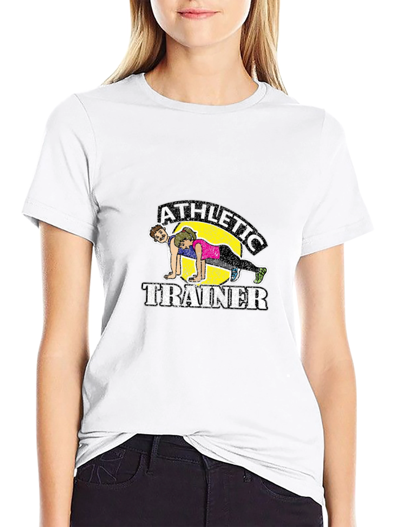 Athletic Trainer Graphic Tee - Fitness Humor Shirt