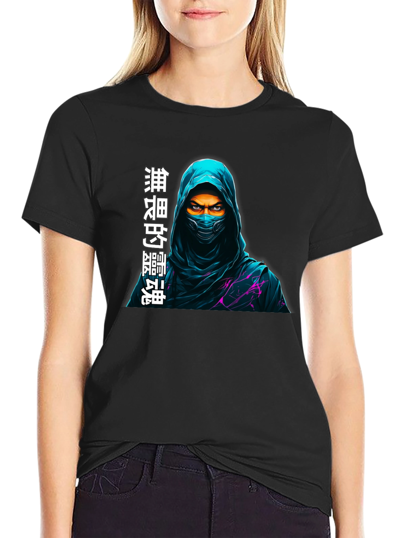 Mystic Ninja Graphic T-Shirt - Dark Style