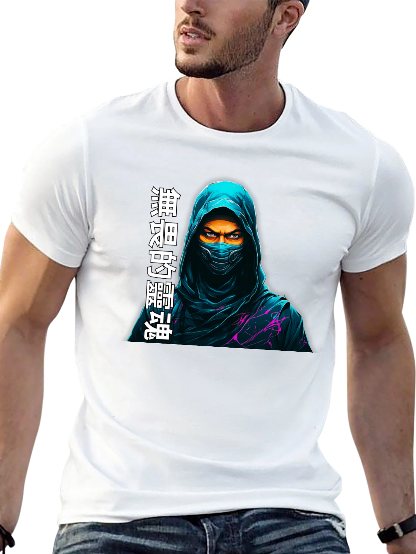 Mystic Ninja Graphic T-Shirt - Dark Style