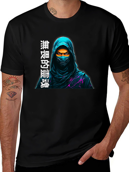 Mystic Ninja Graphic T-Shirt - Dark Style