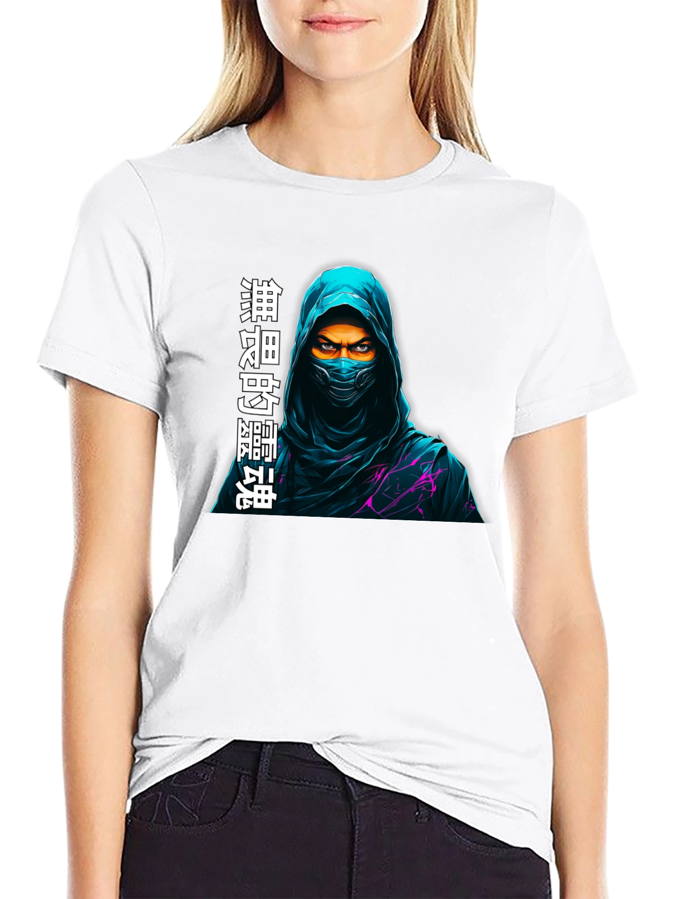 Mystic Ninja Graphic T-Shirt - Dark Style