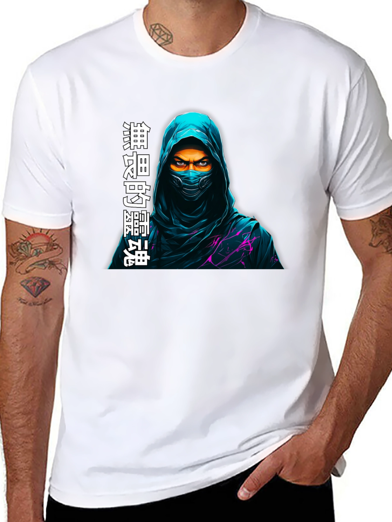 Mystic Ninja Graphic T-Shirt - Dark Style