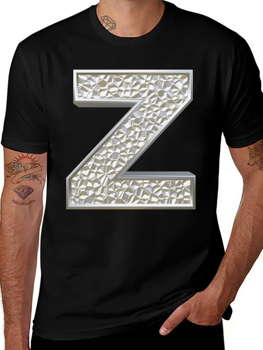 Abstract Letter Z Graphic T-Shirt