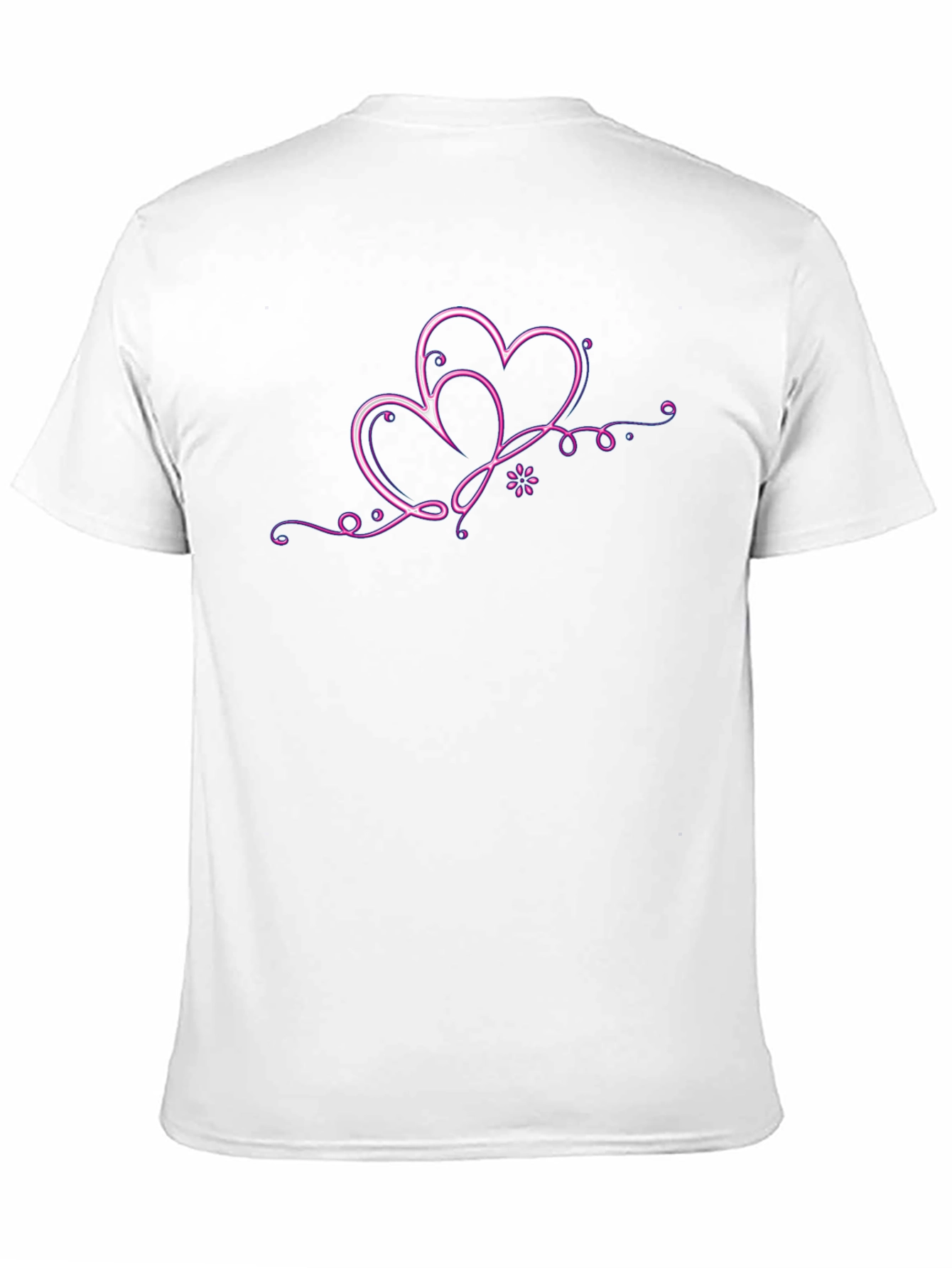Neon Hearts Black T-Shirt