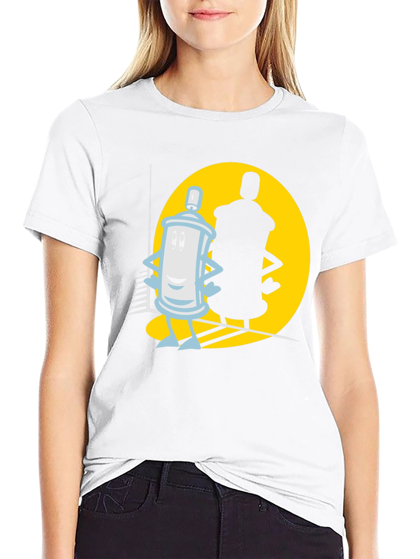 Cartoon Spray Paint Can T-Shirt