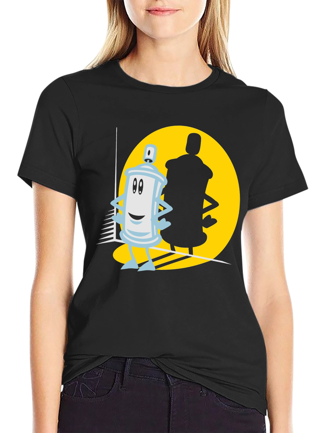 Cartoon Spray Paint Can T-Shirt
