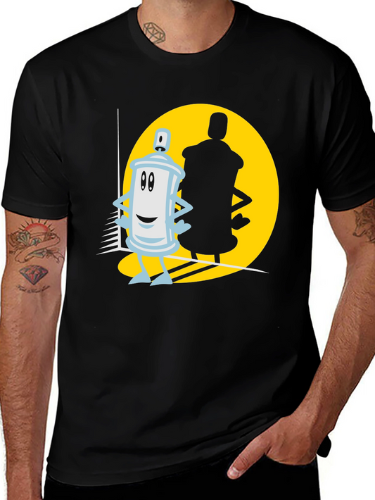 Cartoon Spray Paint Can T-Shirt