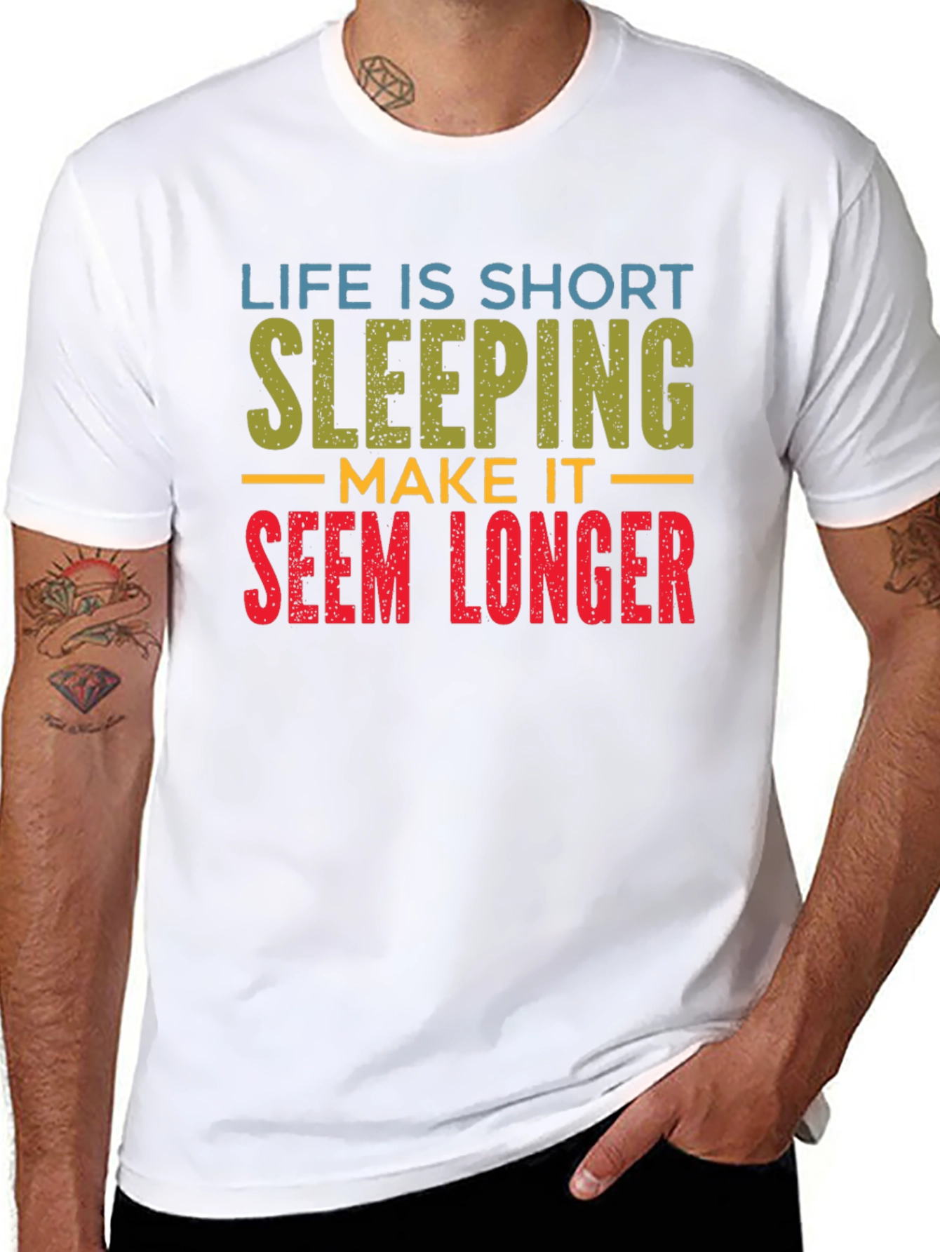 Life is Short Sleeping Tee