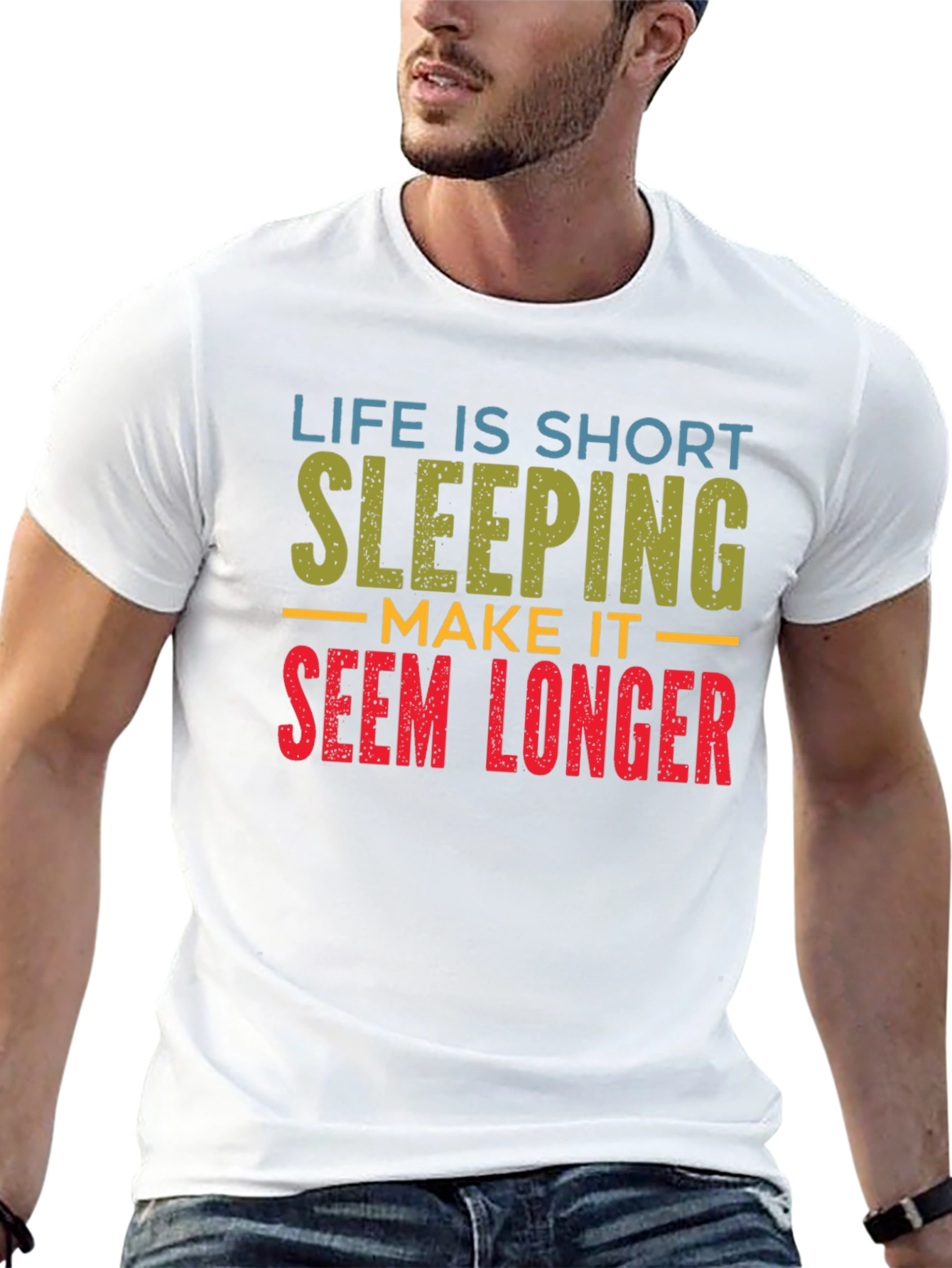 Life is Short Sleeping Tee