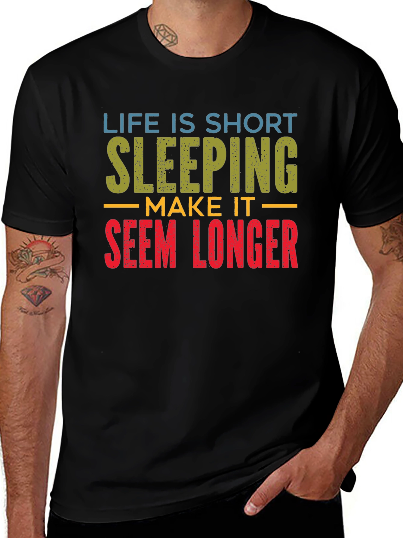 Life is Short Sleeping Tee