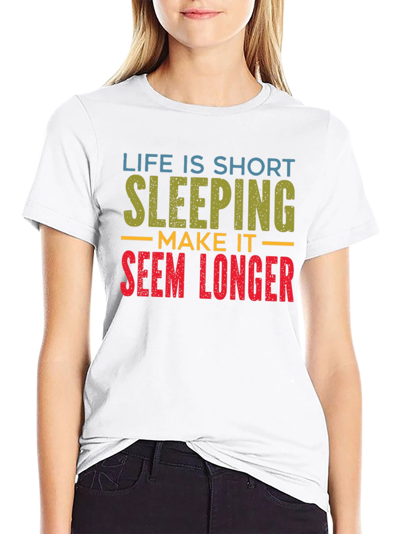 Life is Short Sleeping Tee