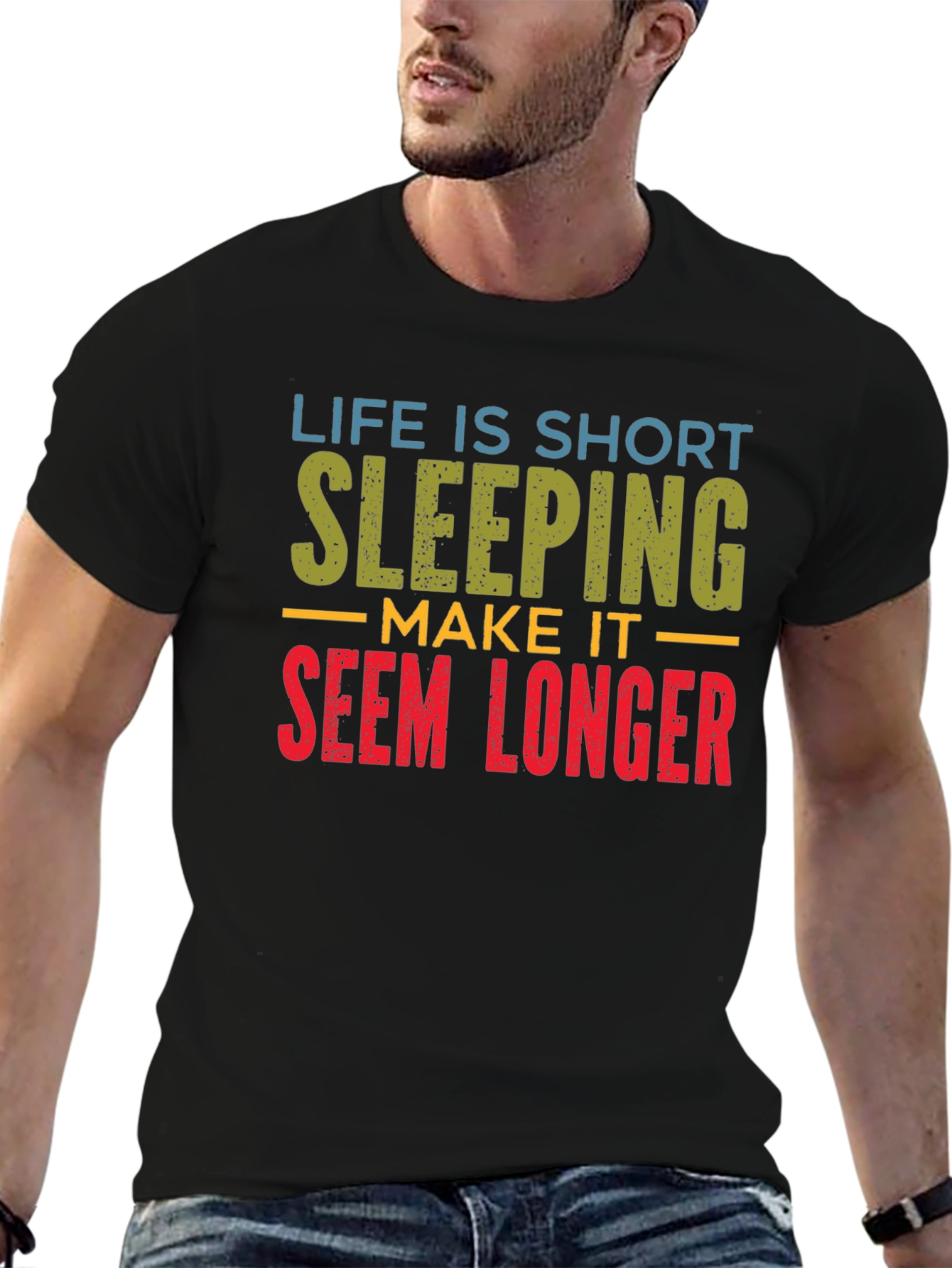 Life is Short Sleeping Tee