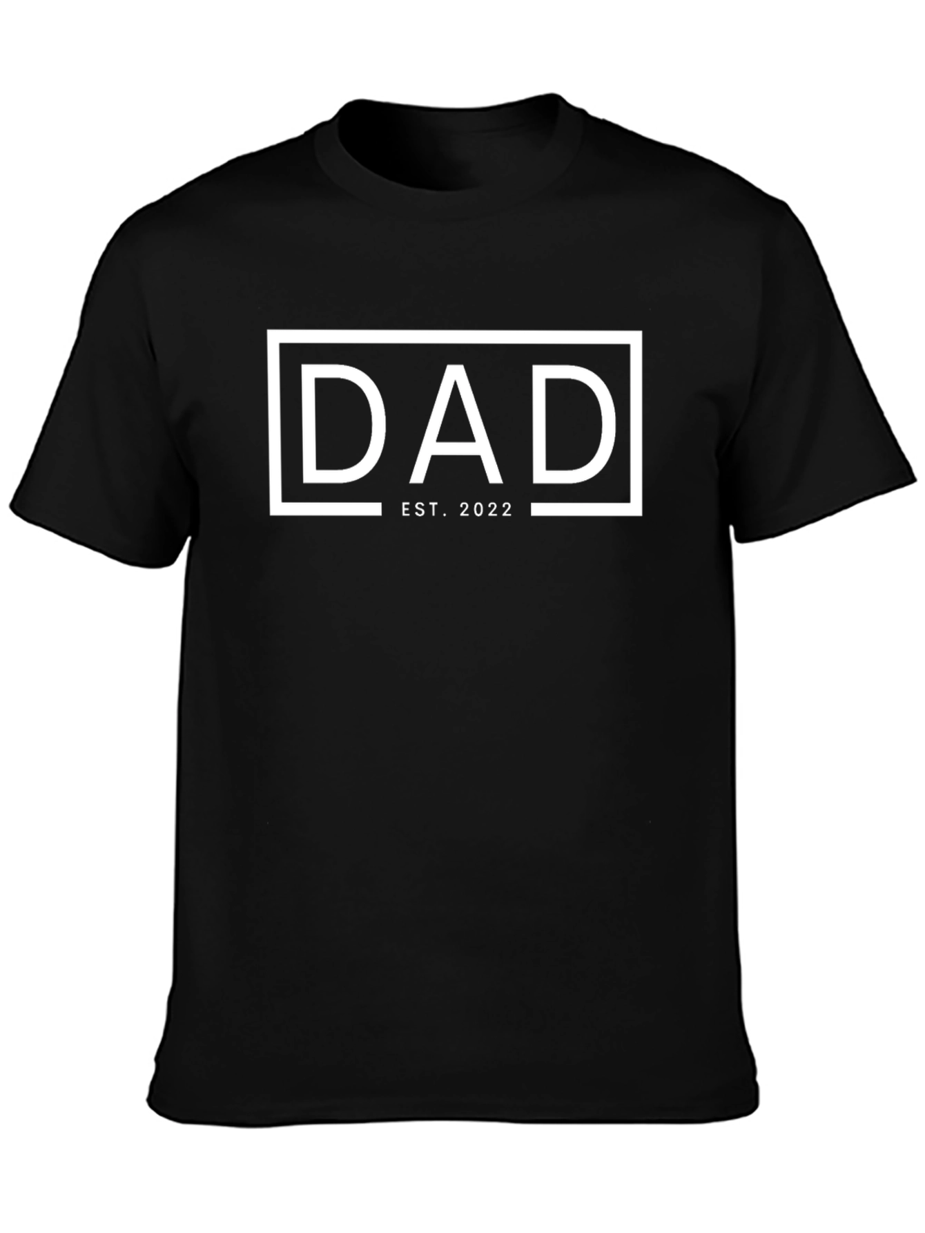 Dad Est. 2022 Black Graphic T-Shirt