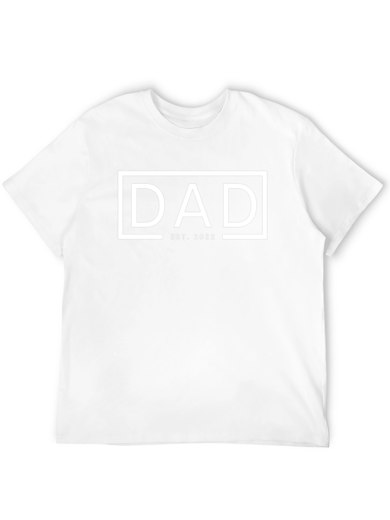 Dad Est. 2022 Black Graphic T-Shirt