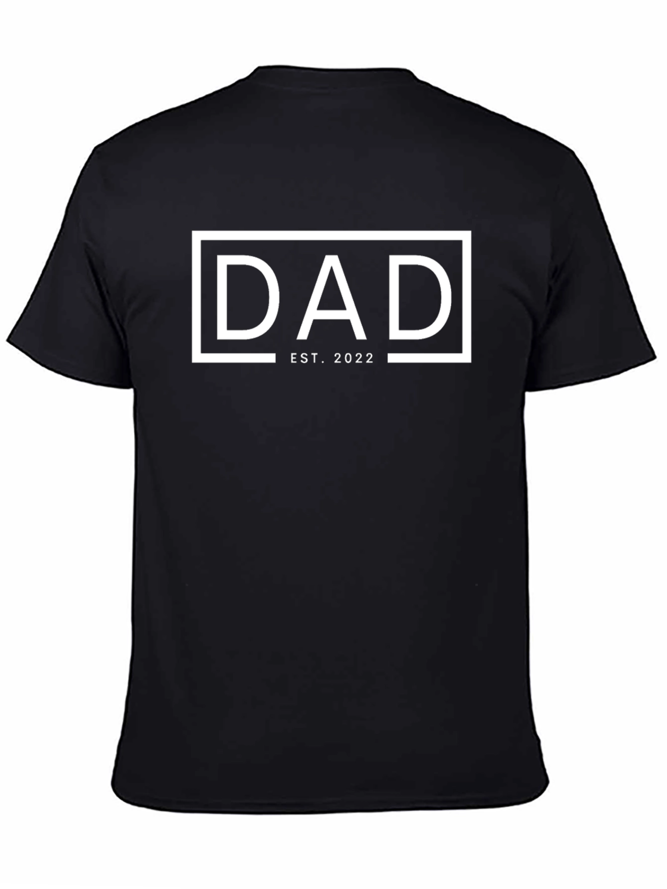 Dad Est. 2022 Black Graphic T-Shirt