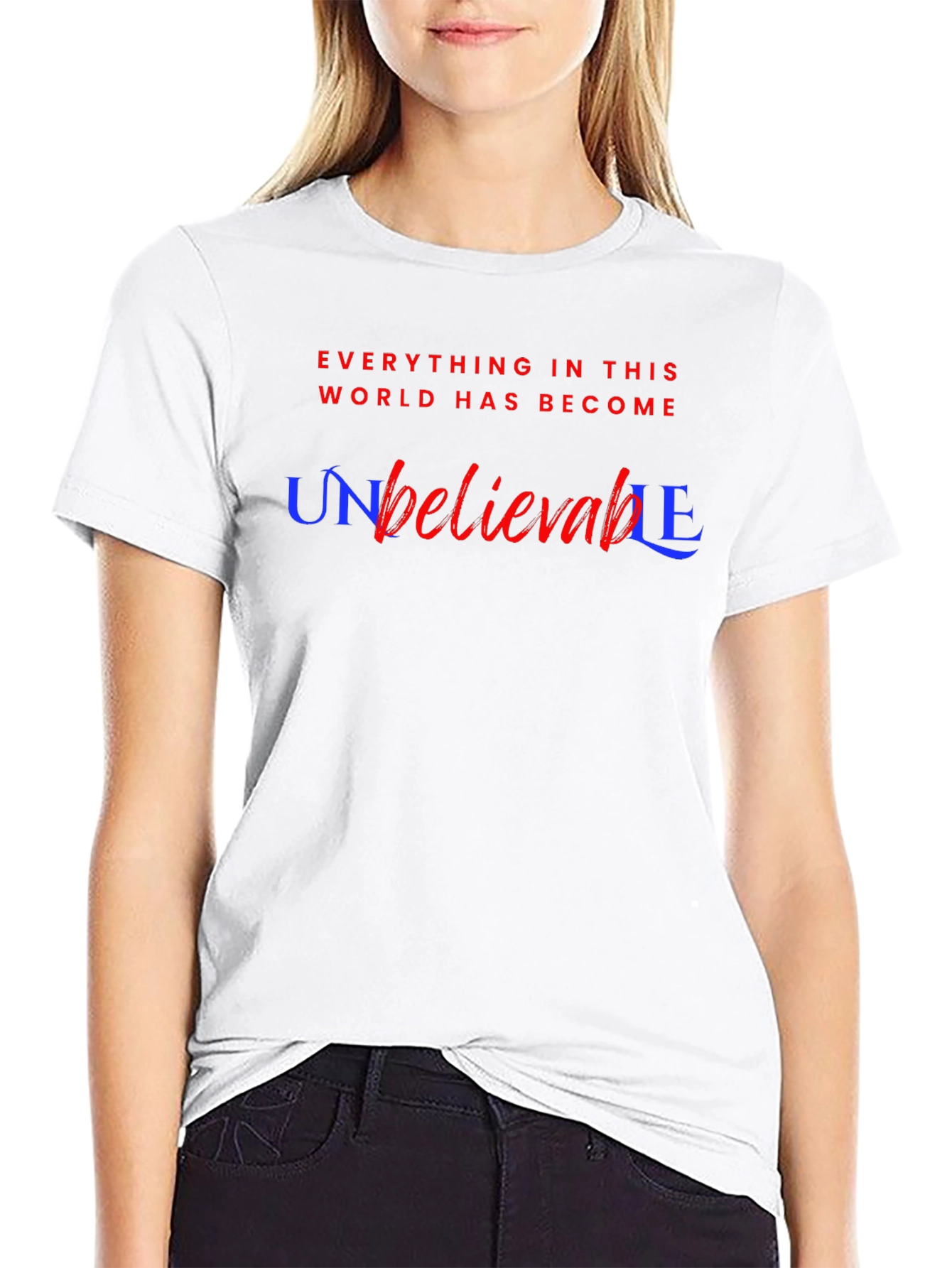 Unbelievable Graphic Tee - Stylish Cotton Blend T-Shirt