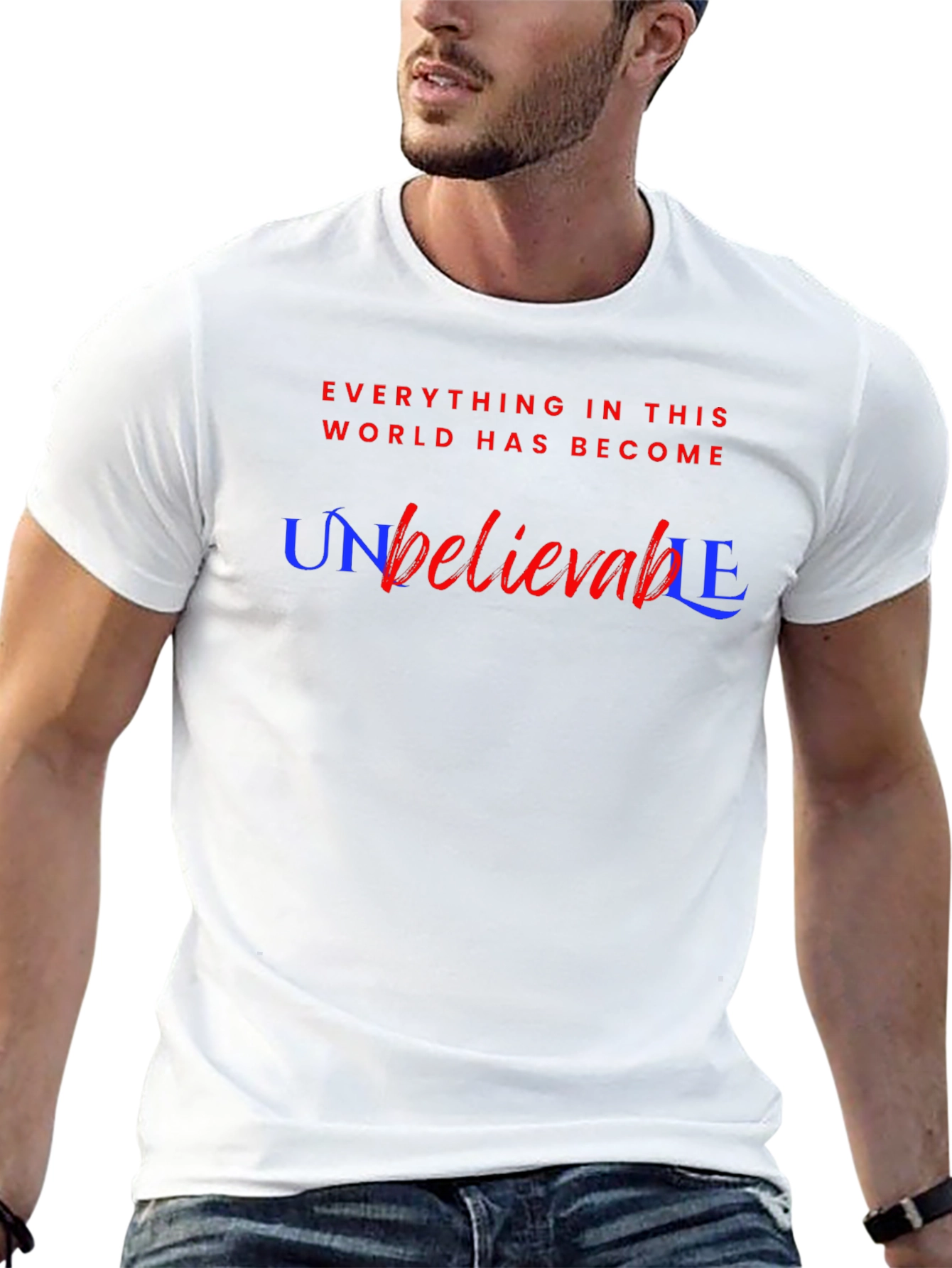Unbelievable Graphic Tee - Stylish Cotton Blend T-Shirt