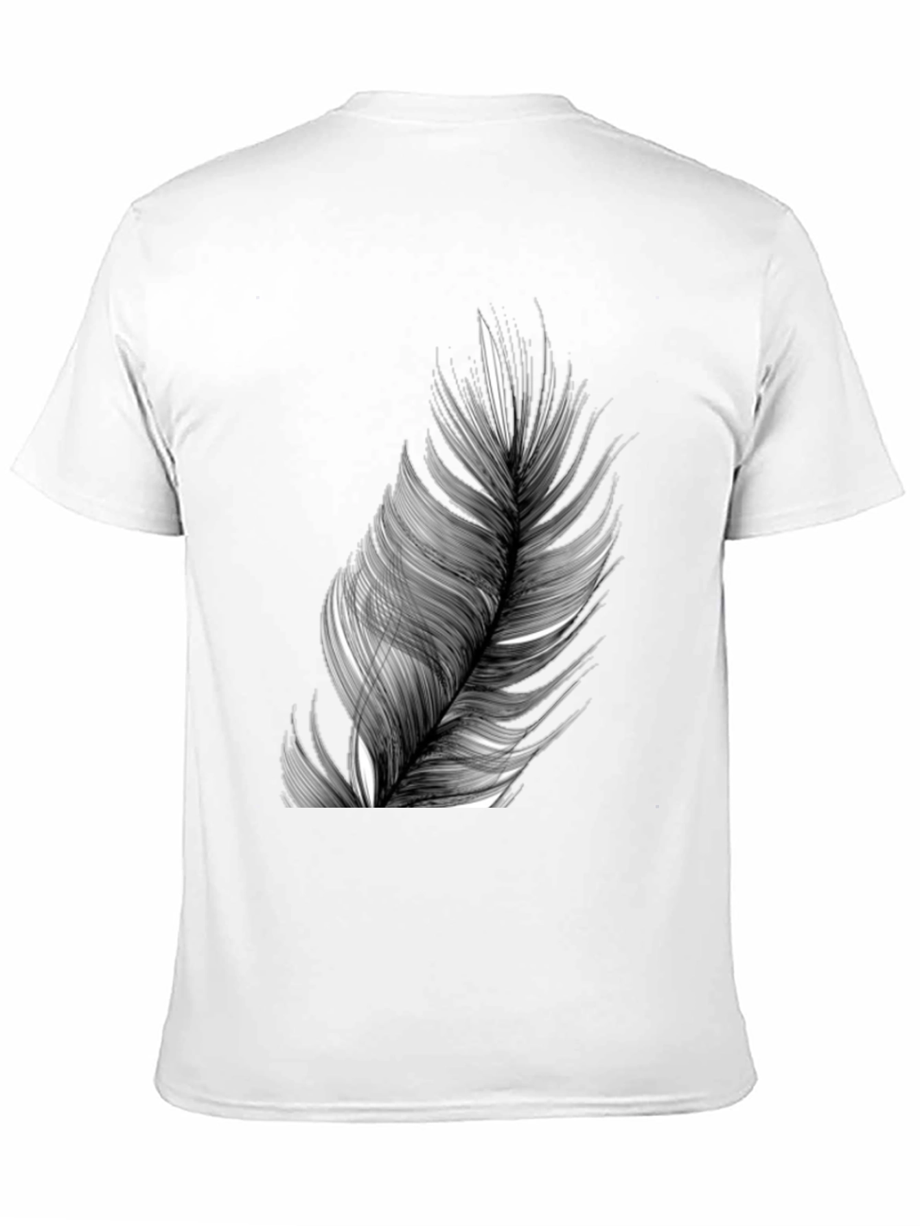 Feather Graphic Black T-Shirt
