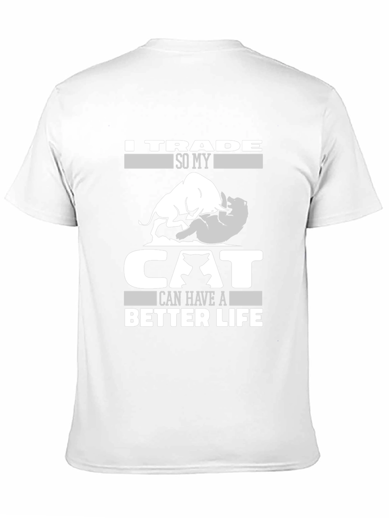 Trader Cat Lover Humor Graphic Tee