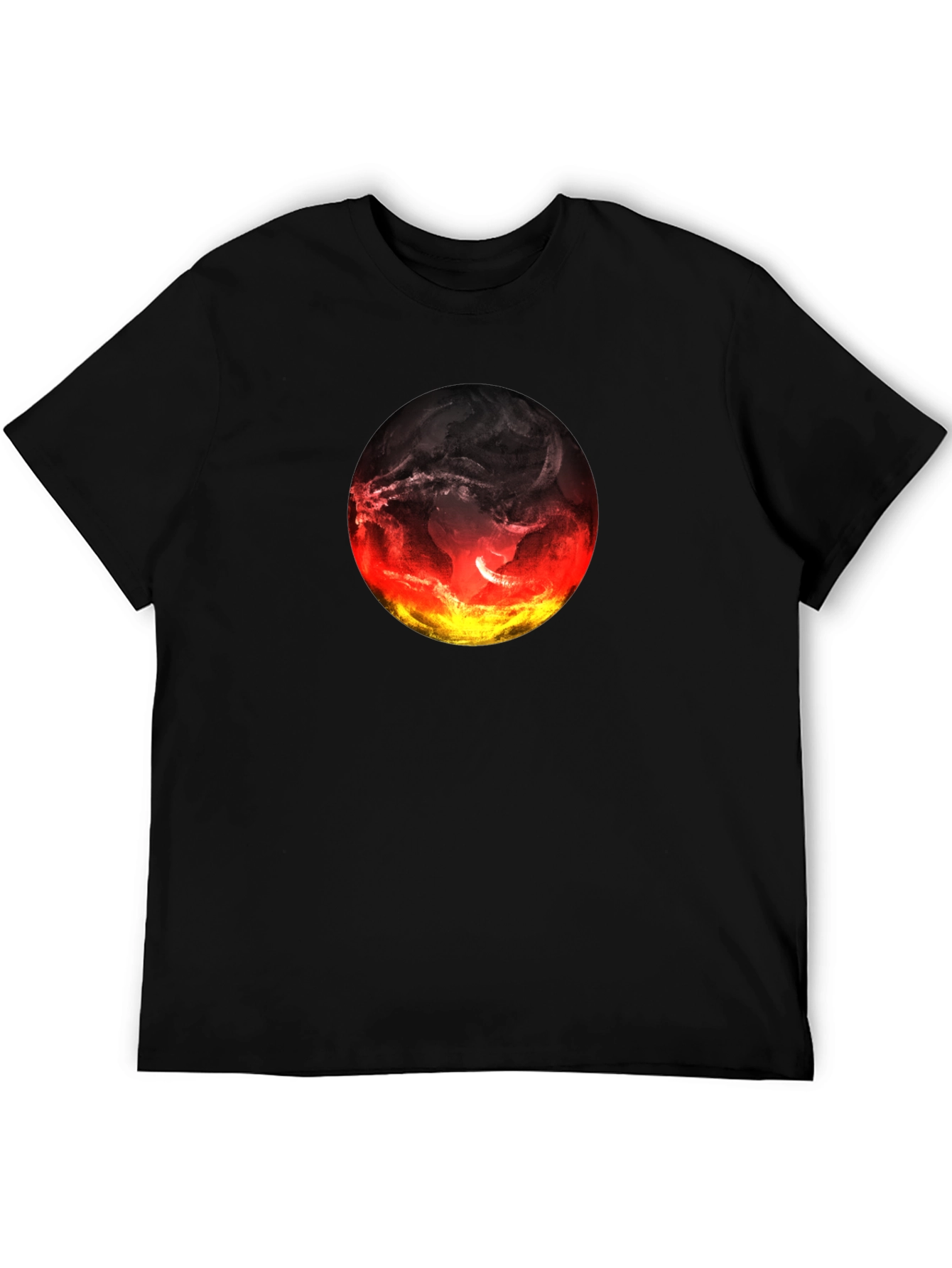 Fiery World Graphic Tee - Bold Statement Shirt