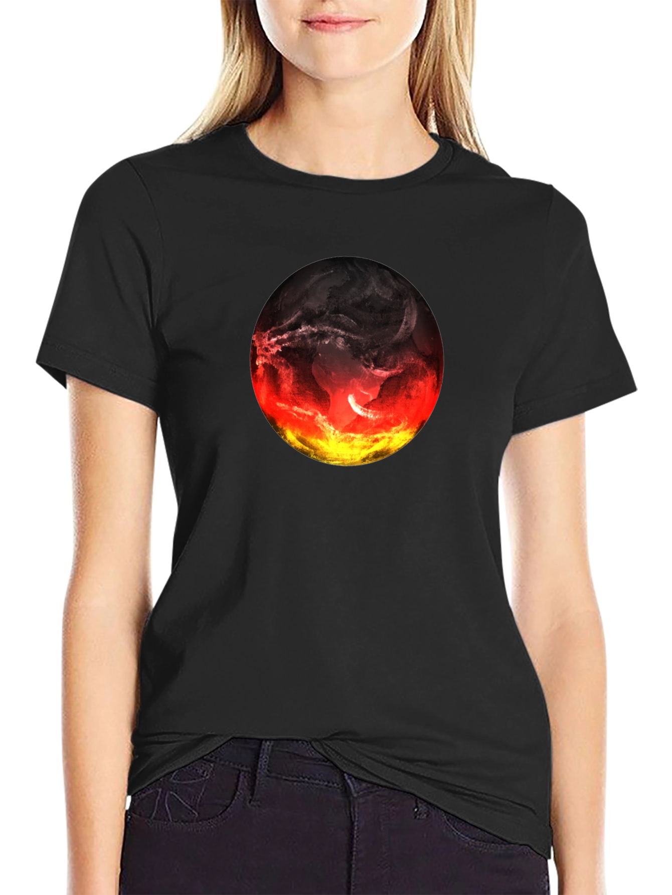Fiery World Graphic Tee - Bold Statement Shirt