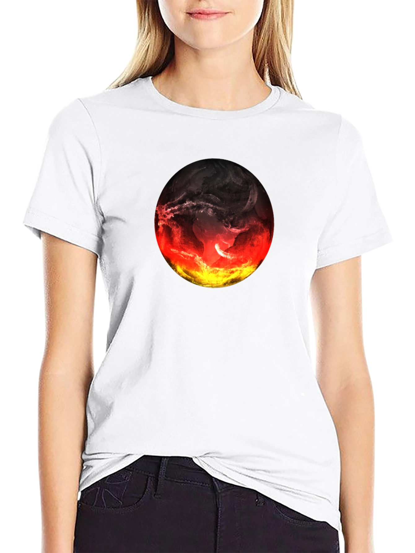 Fiery World Graphic Tee - Bold Statement Shirt