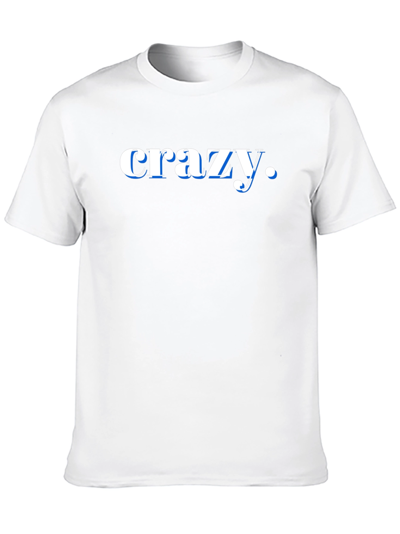 Crazy Graphic Print Black T-Shirt