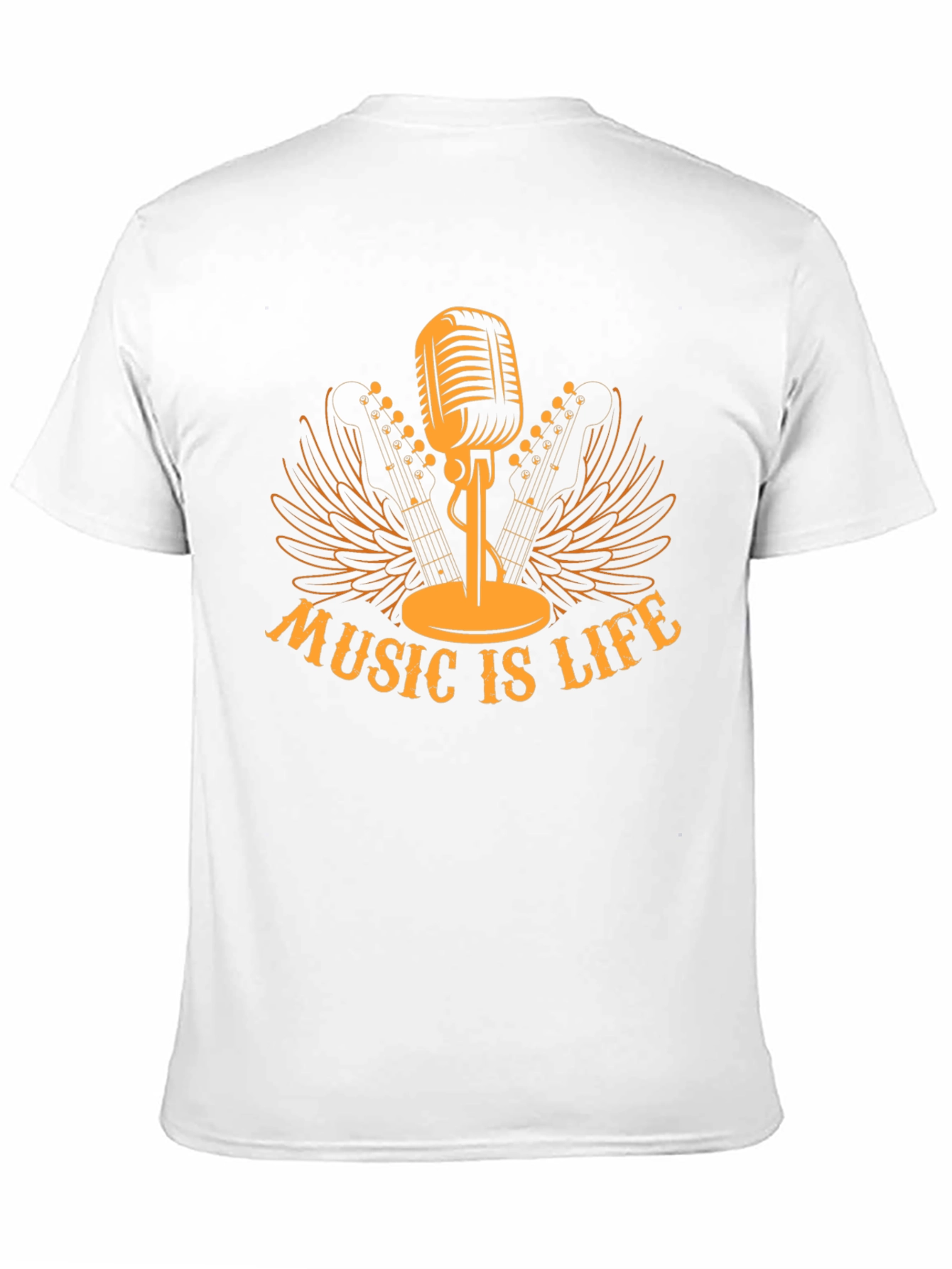 Music is Life Black T-Shirt