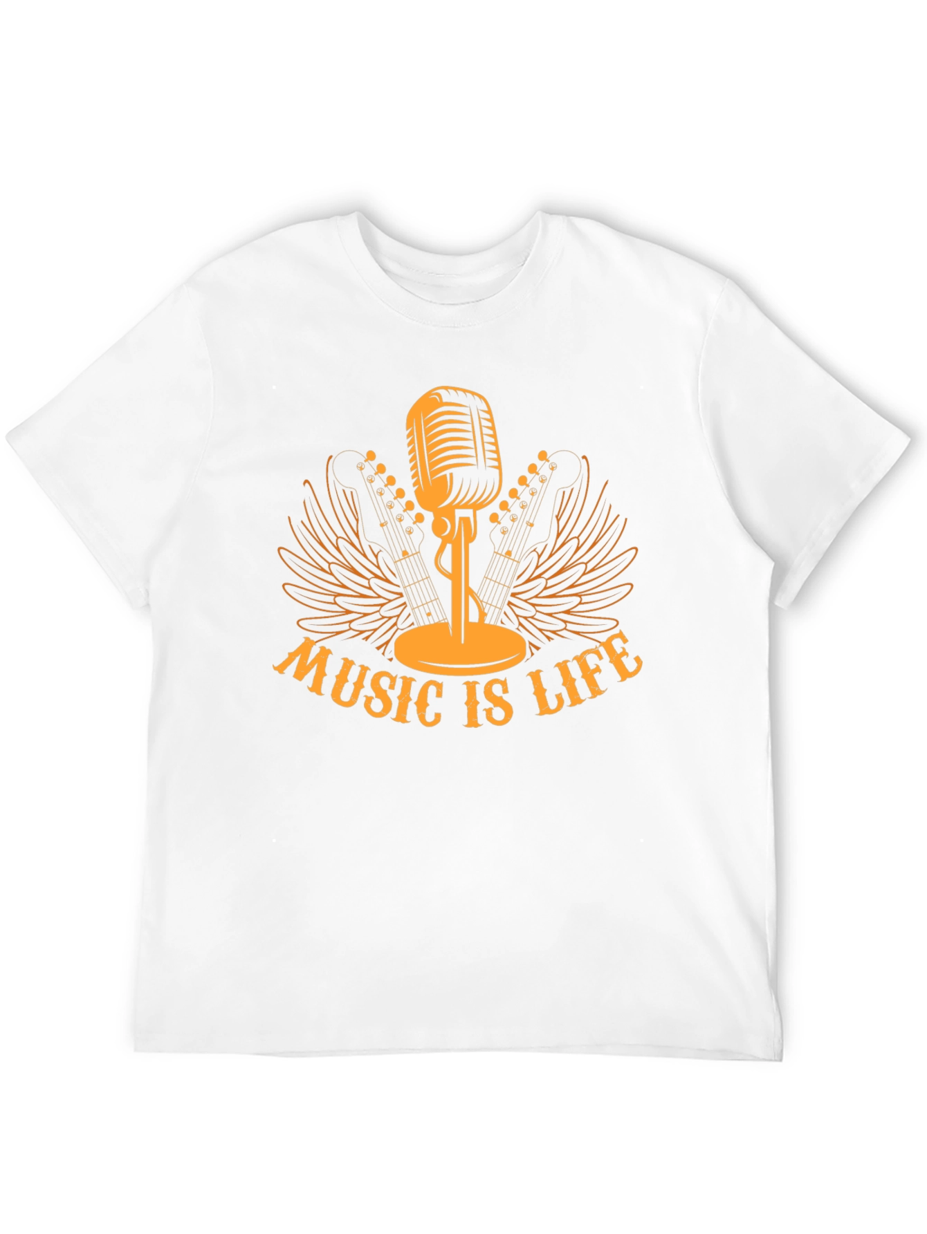Music is Life Black T-Shirt