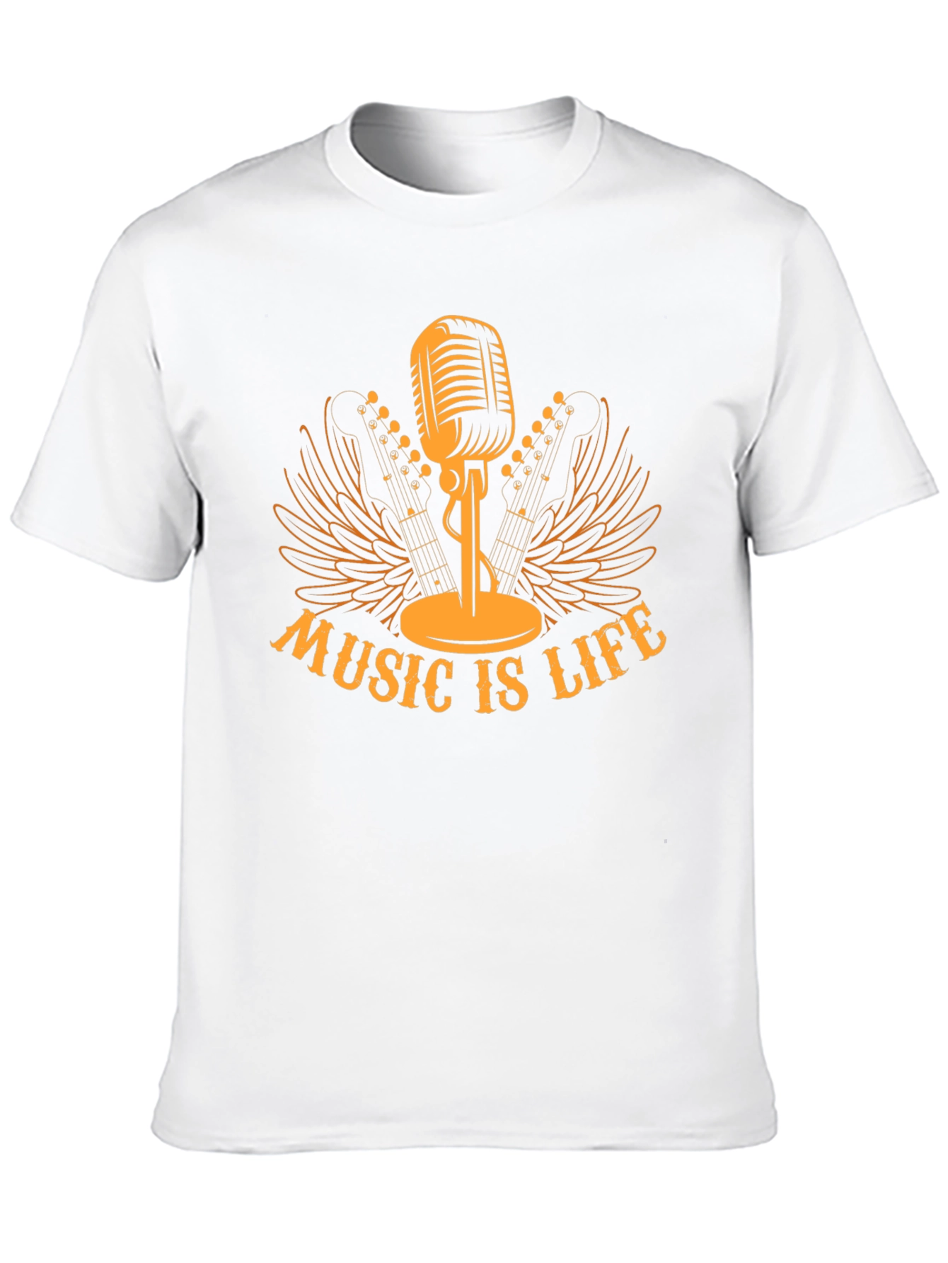Music is Life Black T-Shirt